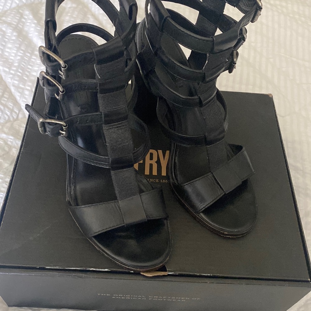 Frye gladiator lace up sandals